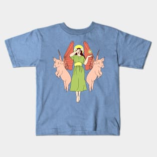 Goddess of Blind Luck Kids T-Shirt